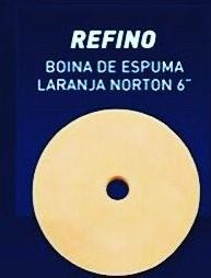 BOINA ESPUMA  6" REFINO LARANJA - NORTON