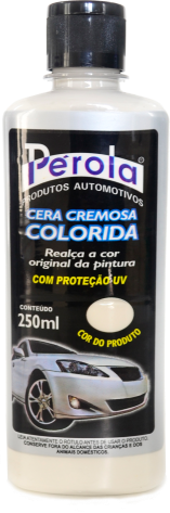 CERA COLORIDA BRANCA 250ml - PEROLA