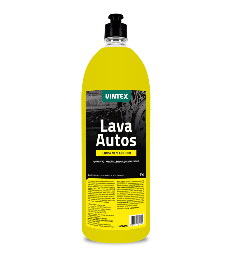 SHAMPOO LAVA AUTOS 1,5L - VONIXX