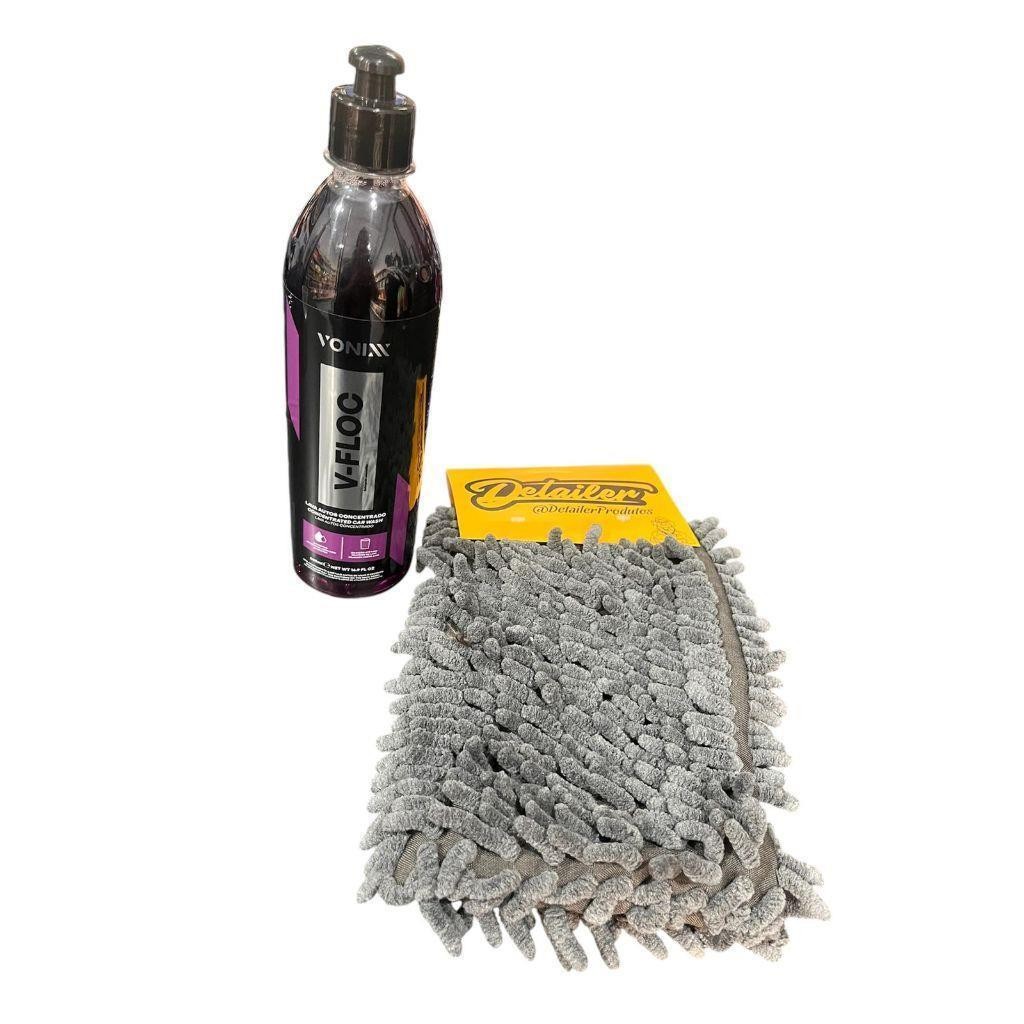 KIT V-FLOC VONIXX 500ML + LUVA MICROFIBRA TENTACULOS DETAILER - UN