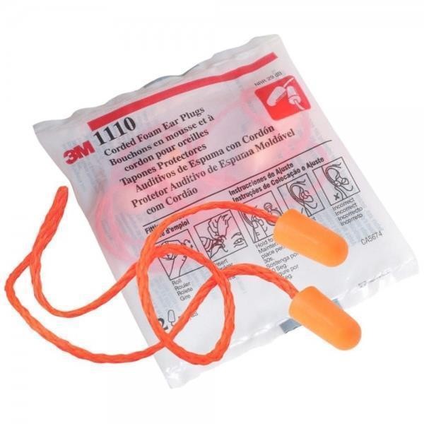 PROTETOR AURICULAR 1110 COM CORDAO - 3M