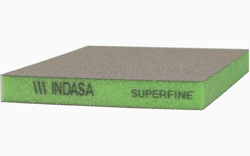 ESPONJA ABRASIVA VERDE (500-600) SUPER FINA - INDASA