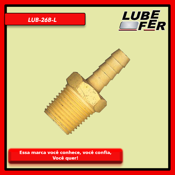 ESPIGAO FIXO ROSCA 1/2"X5/16" LATAO - LUBEFER