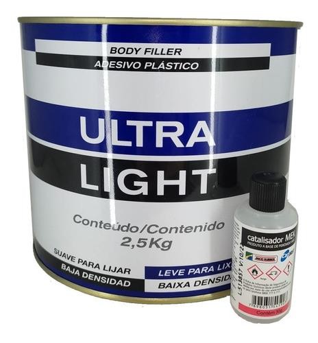 MASSA PLASTICA ULTRA LIGHT 2,5KG - MAXI RUBBER