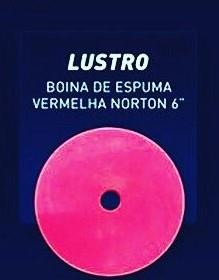 BOINA ESPUMA 6" LUSTRO VERMELHA - NORTON