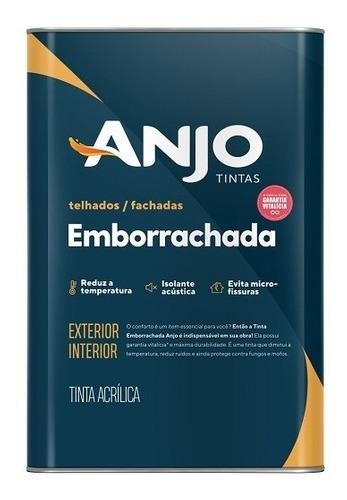 TINTA EMBORRACHADA BRANCA 18L ACETINADO - ANJO