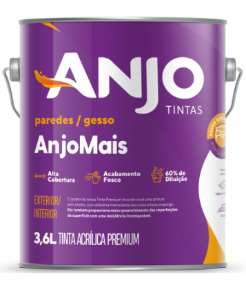 LÁTEX ACRILICO ANJO MAIS BRANCO 3,6L PREMIUM