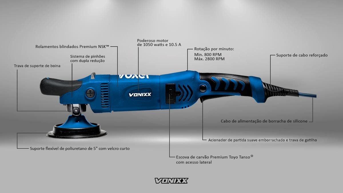 POLITRIZ ROTATIVA VOXER 5" 110V