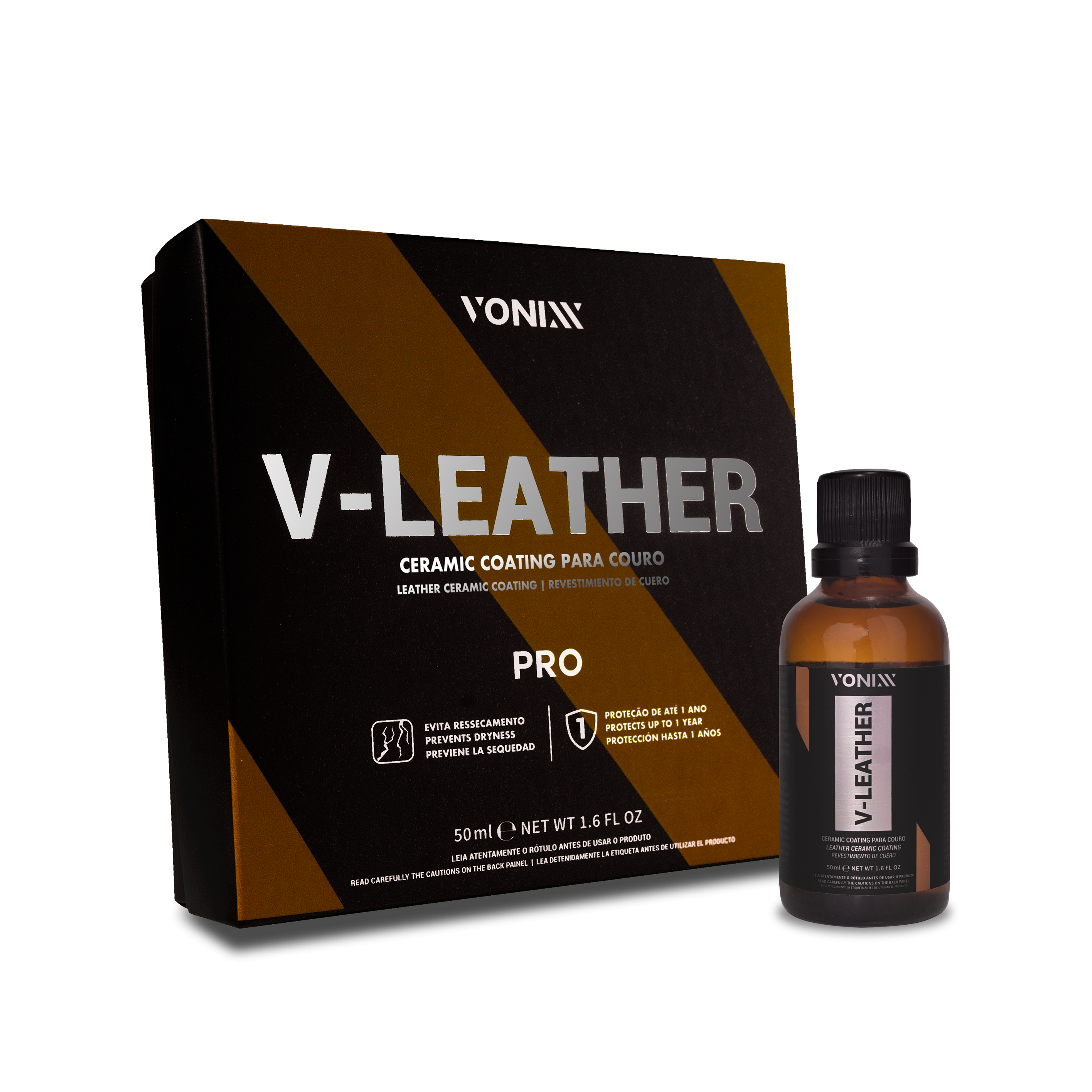 VITRIFICADOR V-LEATHER PRO 50ML - VONIXX