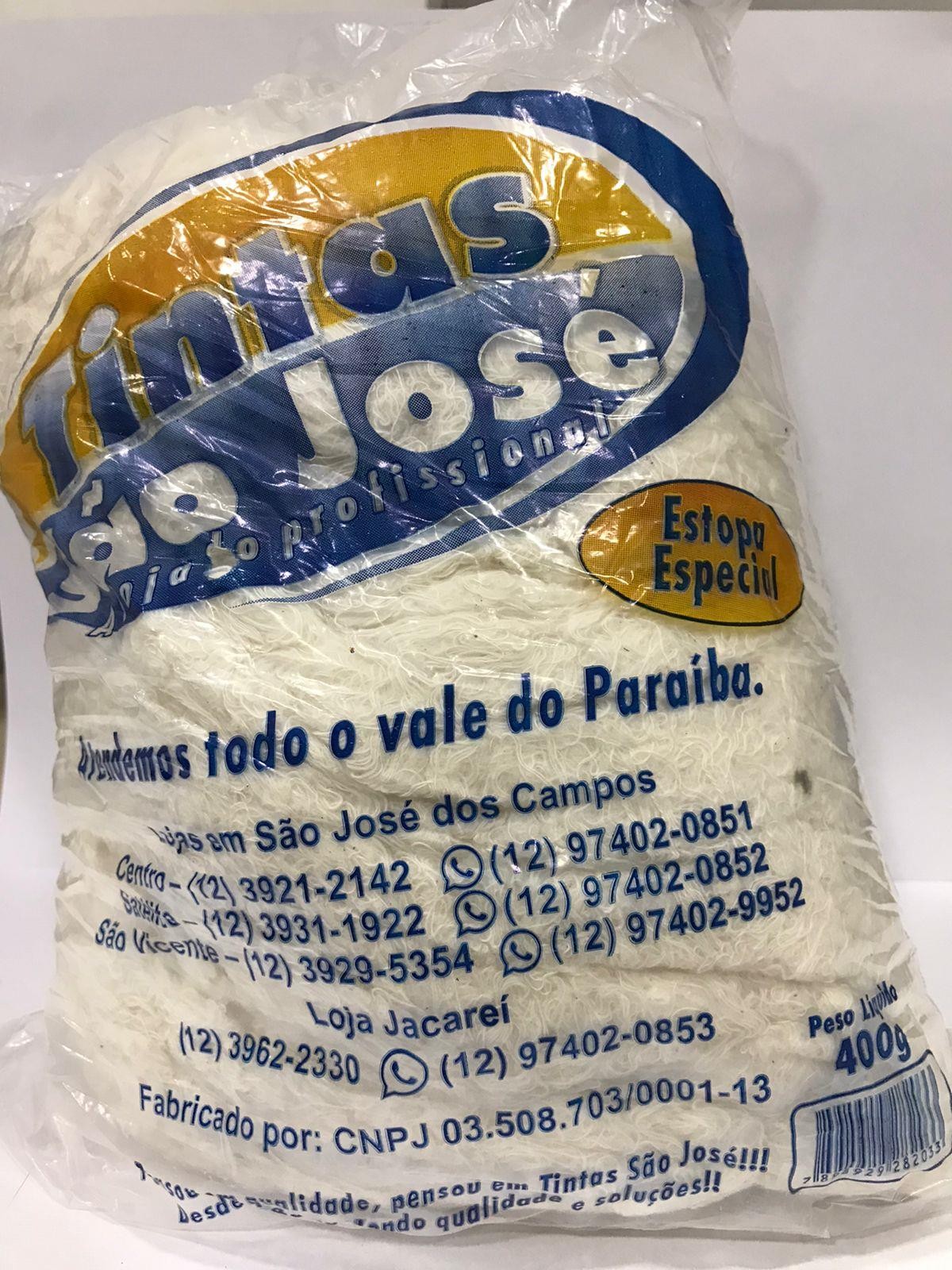 ESTOPA DE POLIMENTO 400g - TINTAS SAO JOSE