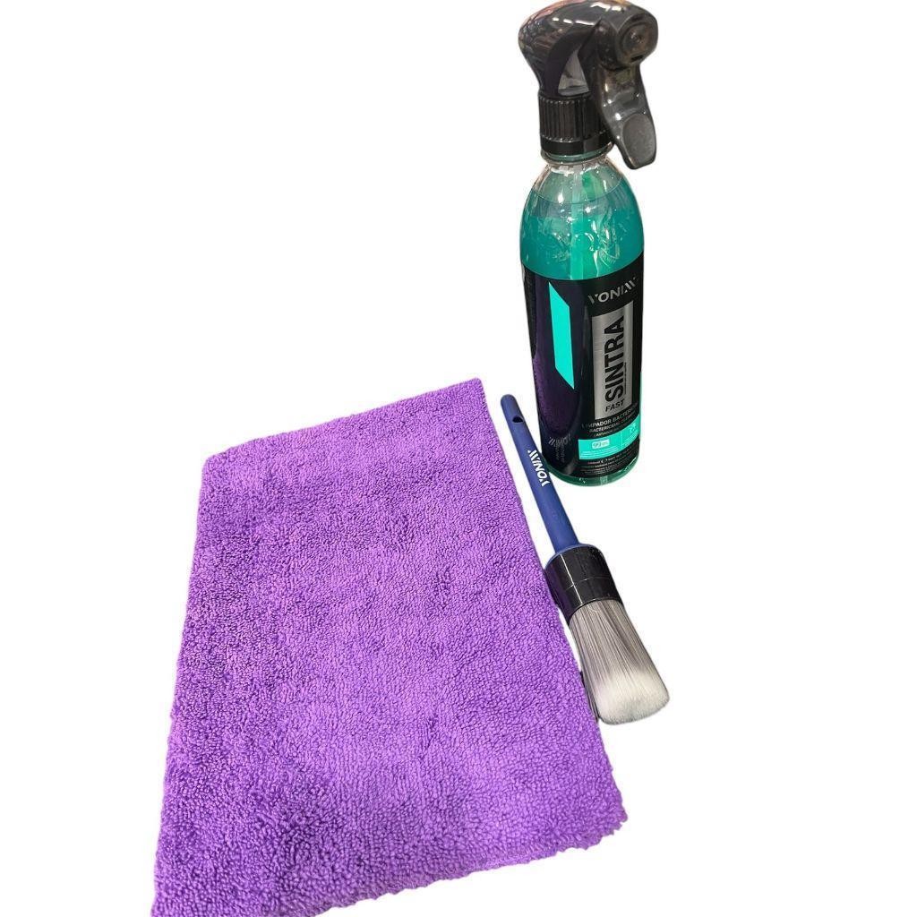 KIT SINTRA FAST VONIXX LIMPEZA INTERNA APC + PINCEL + MICROFIBRA - UN
