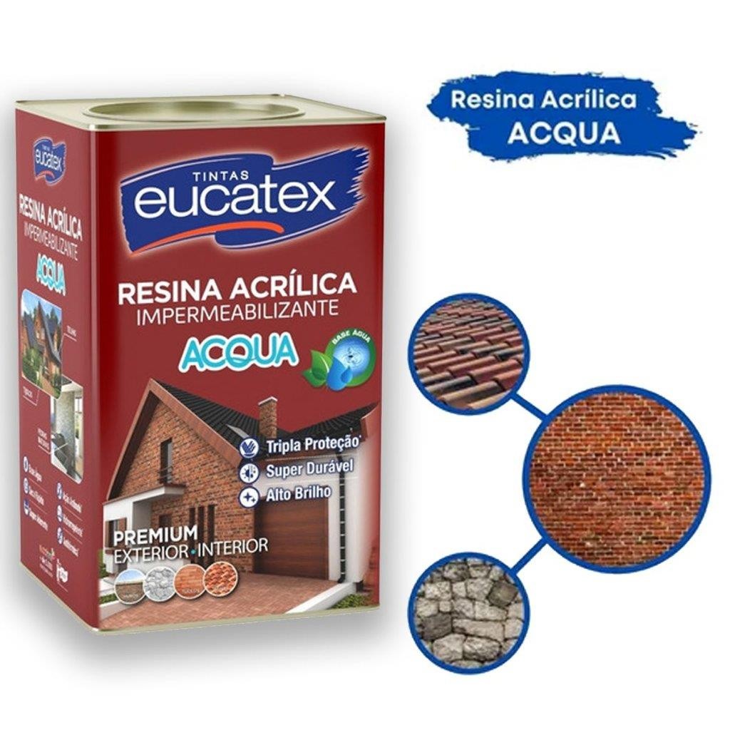 RESINA ACRILICA BASE AGUA 18L - EUCATEX