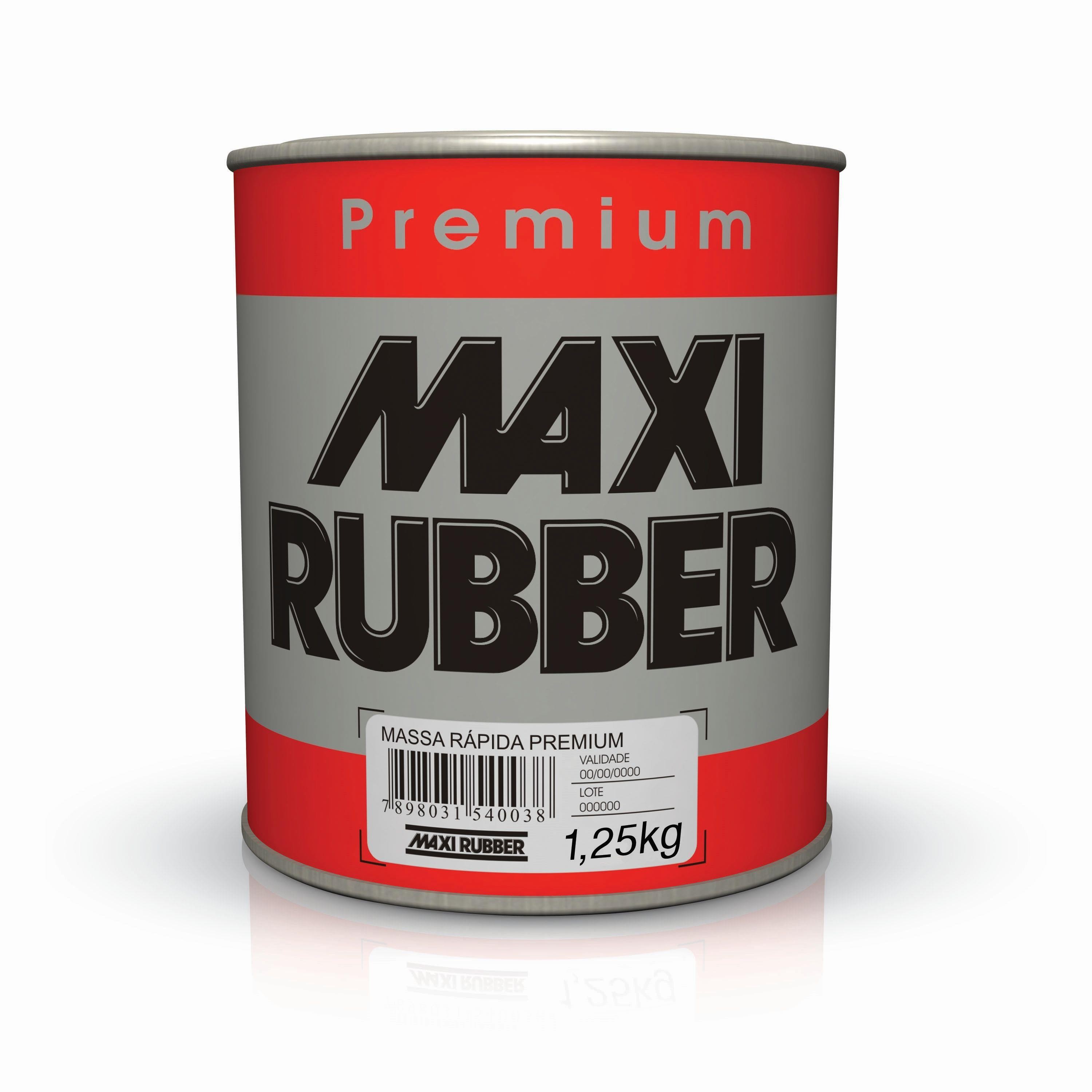MASSA RAPIDA PREMIUM 1,25KG - MAXI RUBBER