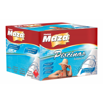 KIT PISCINA BRANCO ESMALTE PU - MAZA