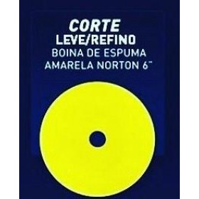 BOINA ESPUMA 6" CORTE AMARELA - NORTON