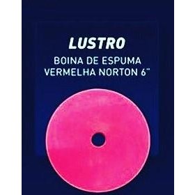 BOINA ESPUMA 6" LUSTRO VERMELHA - NORTON