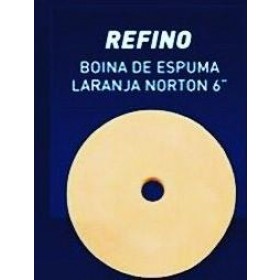 BOINA ESPUMA  6" REFINO LARANJA - NORTON