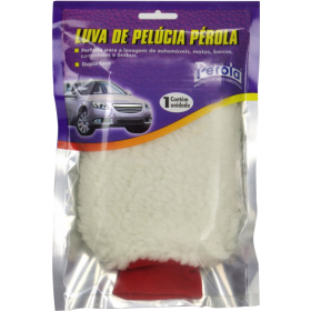 LUVA DE PELUCIA DUPLA FACE - PEROLA
