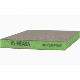 ESPONJA ABRASIVA VERDE (500-600) SUPER FINA - INDASA