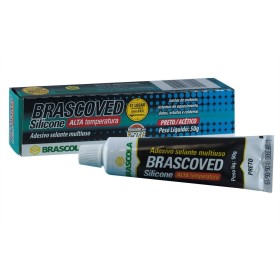 SILICONE 50g PRETO ALTA TEMPERATURA - BRASCOVED