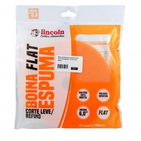BOINA ESPUMA FLAT LARANJA 6" - LINCOLN