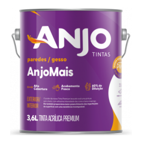 LÁTEX ACRILICO ANJO MAIS BRANCO 3,6L PREMIUM