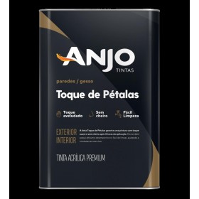LATEX ACRILICO TOQUE PETALAS BRANCO 18L ACETINADO PREMIUM - ANJO