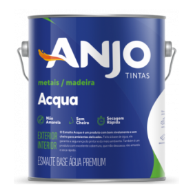 ESMALTE BRANCO 3,6L ACETINADO BASE AGUA PREMIUM - ANJO