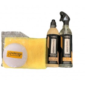 KIT VONIXX HIGICOURO + HIDRACOURO + APLICADOR DETAILER + MICROFIBRA - UN