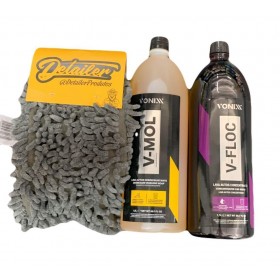 KIT V-MOL  + V-FLOC 1,5L VONIXX + LUVA TENTACULOS DETAILER - UN
